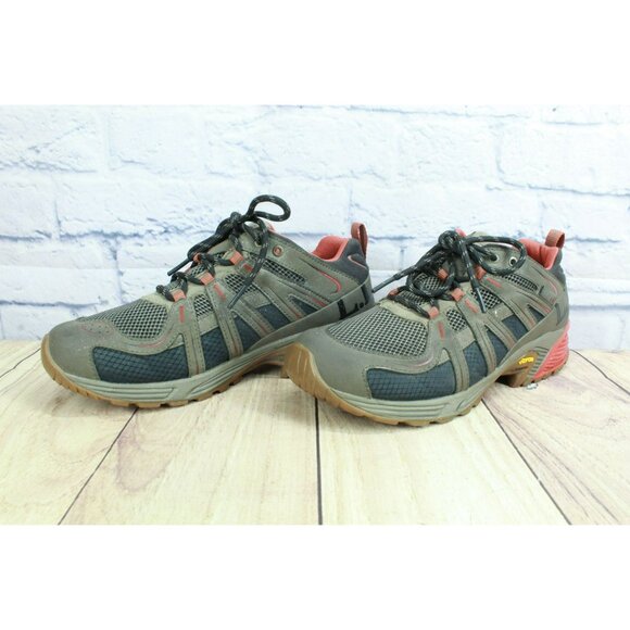 LL Bean Brown Mesh Vibram Sole Waterproof Trail Hiking Sneaker Shoes Size 8 M - Picture 2 of 9